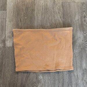 Urban Outfitters Tan Ribbed Mini Skirt